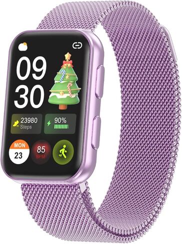 MorePro Health Fitness Tracker with Blood oxy-gen Monitor and 24/7 Heart Rate and Blood Pressure, Sleep Monitor, 120+ Sport Modes Waterproof Fitness Watch for Women Men Android iOS, Black in Saudi Arabia