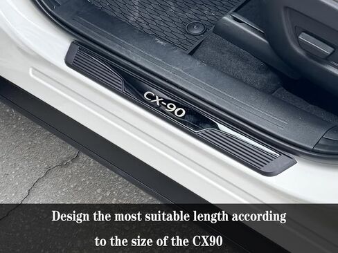 Door Sill Protector Trim Guard for Mazda CX-90 cx90 2024 2025 2026, Auto Interior Accessories Plates Cover Accessory Kick Panels (B) in Saudi Arabia