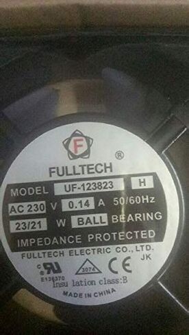 UF-123823H UF-123823 H 230V 0.14A 12012038MM COOLIGN Fan ضمان 3 أشهر سلك من النوع الرائد يتم إرساله بواسطة DHL in Kuwait
