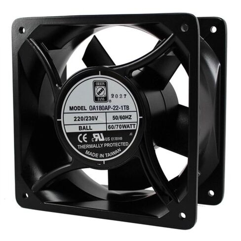 مراوح أوريون OA180AP-22-1 تيرابايت 180 × 180 × 89 مم، 230 فولت تيار متردد، 3175 دورة في الدقيقة، 409 سي إف إم، 62 ديسيبل، 70 وات، مروحة تيار متردد، طرفية in Kuwait