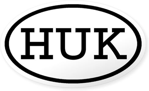 ملصق CafePress HUK البيضاوي البيضاوي ملصق ممتص الصدمات للسيارة in Kuwait