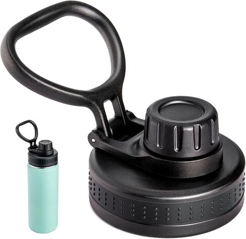 Spout Lid Replacement for Hydrapeak Wide Mouth Water Bottle 14 26 32 40 50 67 Oz, Leak Proof Chug Lid with Flexible Handle for Outdoor Sports, BPA-Free in Kuwait