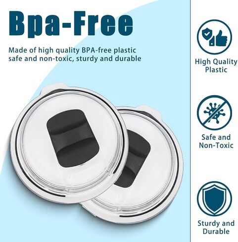 4 PCS Yeti 20 Oz Tumbler Lid with 4 Magnetic Slider Replacement, zxbaers Yeti Replacement Lids, Tumbler Lid Compatible for 20 oz Yeti Rambler, Ozark Trail, Old Style Rtic in Kuwait