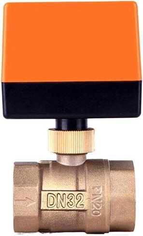 3 أسلاك تحكم ثنائي الاتجاه نحاس 1/2 "3/4" صمام كروي كهربائي خيط ثابت بمحرك (3/4"، 12VDC) in Kuwait