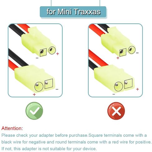 4 Pair T Plug to Mini for Tamiya Adapter, T Plug to for Mini Tamiya Male Female 16 Gauge 8cm Wire Connector for RC Car FPV ESC Controller RC Lipo Battery Charger in Kuwait