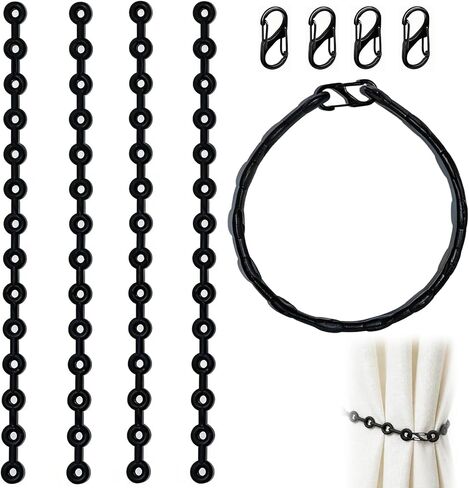 Modular Straps 4 Pack, Flexible Multitool with Metal Clips, Connectable Silicone Gear Strap for Outdoor, Survival, Camping, Travel, EDC, Home Organization in Saudi Arabia