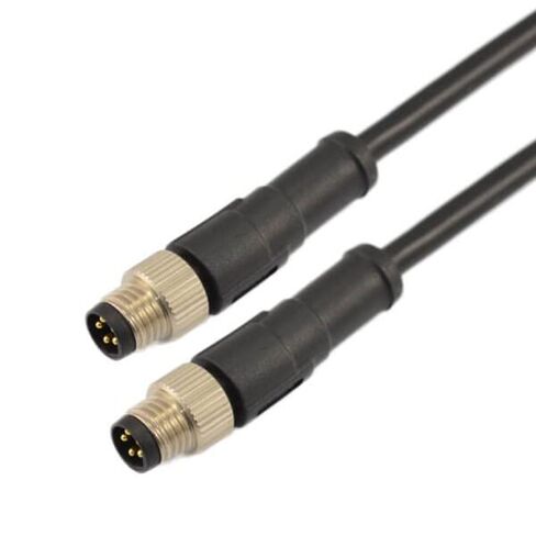 10 قطعة كابل M8 B ترميز 5Pin ذكر التوصيل إلى مع سلك تمديد 75 سنتيمتر 24AWG in Kuwait