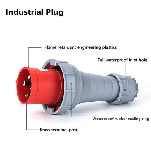 IEC60309 موصل صناعي مقاوم للماء التوصيل 4Pin 125A 380-415V 3P + E IP67 in Kuwait