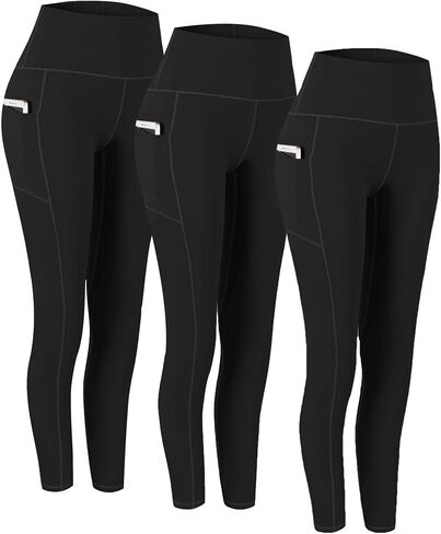 Fengbay 3 Pack High Waist Yoga Pants,Yoga Pants for Women Tummy Control Workout Pants 4 Way Stretch Leggings with Pockets in Saudi Arabia
