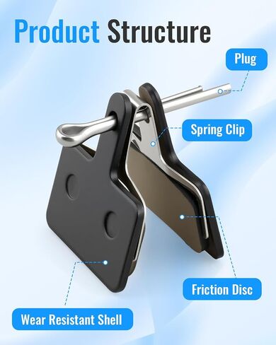 2Pcs Brake Pads Fit for Aventon Pace 350/ Pace 500/ Pace 4/ Sinch/Soltera/Level/Aventure/Abound, Rear Front Disc Brake Pads in Kuwait