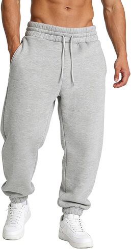 بنطال رياضي رجالي Joggers Workkout بنطال رياضي كاجوال مدبب للرجال مع جيوب in Kuwait