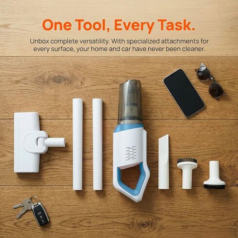 Handheld Cordless Vacuum Cleaner for Home Car Upholstery - Rechargeable Stick Dust Buster for Pet Hair Hardwood Floor & Mattress 15k Pa Lite Pro in Saudi Arabia