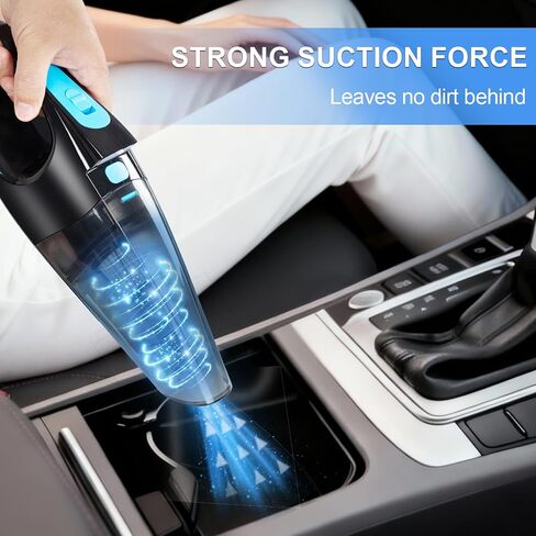 Cordless Handheld Vacuum - 6000Pa Super Suction, 4000mAh Rechargeable Battery, Portable with Multi-Nozzles & Washable Filter, Lightweight Dust Busters Rechargeable for Home, Car, Office in Saudi Arabia