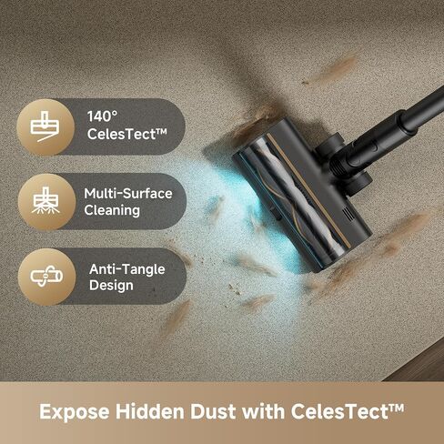 DREAME Cordless Stick Vacuum Cleaner Z30 Essential, 210AW Powerful Suction, Up to 90 Mins Runtime, Anti-Tangle Brush,LED Display, Dust Reveal Technology for Pet Hair, Carpet & Hard Floor in Saudi Arabia