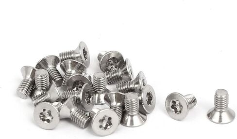 uxcell M3x6mm 304 Stainless Steel Torx Security Flat Head Anti Theft Screws 20pcs in Saudi Arabia