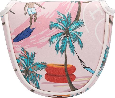 Pink Aloha Tropical Hawaii Surf Beach Design for Mallet Headcover in Saudi Arabia