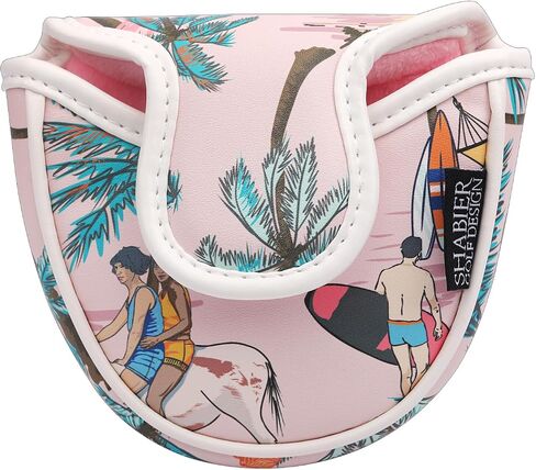 Pink Aloha Tropical Hawaii Surf Beach Design for Mallet Headcover in Saudi Arabia