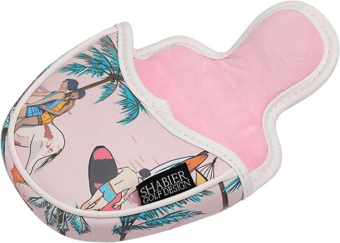 Pink Aloha Tropical Hawaii Surf Beach Design for Mallet Headcover in Saudi Arabia