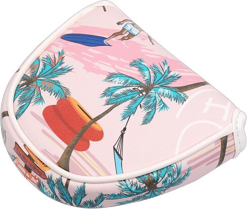 Pink Aloha Tropical Hawaii Surf Beach Design for Mallet Headcover in Saudi Arabia