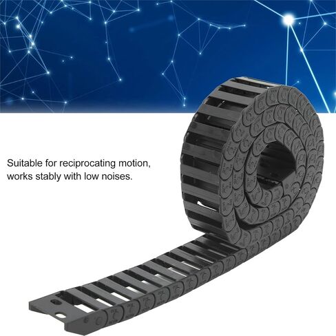 Cable Drag Chain Durable Sturdy Structure for CNC Machinery Nylon Material 1m Length for Electronic Equipment in Saudi Arabia