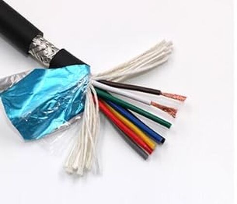 TRVVP 20AWG 8 Conductor Flexible Drag Chain Cable, Multi-Core Shielded Cable for Servo Motors, for CNC Router Machines, CNC VFD Spindles, Electrical Appliances, 3D Printers, 65 ft (20 m) in Saudi Arabia
