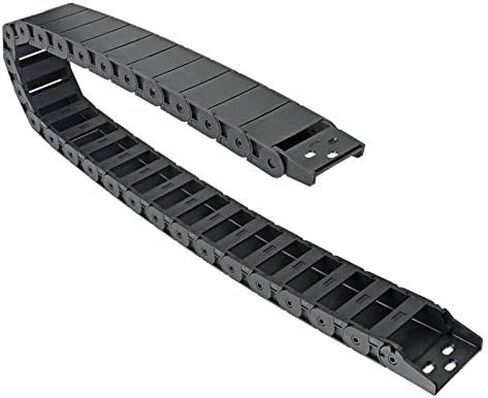 4 Set R38 18mm x 37mm CNC Machine Tool Cable Wire Carrier Drag Chain 1m(39.4 inch) Length Black Plastic Drag Chain Semi Closed Type in Saudi Arabia