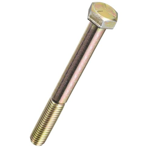 25 Pcs Hex Head Screws Bolts - [5/16"-24x3] Carbon Steel Grade 5 Hex Tap Hexagon Head Screw Machine Bolt Right Hand External Hex Drive, Yellow in Kuwait