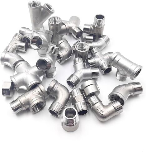 1 قطعة 90 الكوع 3/4 "BSP الكوع بعقب 304 تجهيزات أنابيب الفولاذ المقاوم للصدأ مناسبة تركيب الأنابيب المنزلية in Kuwait