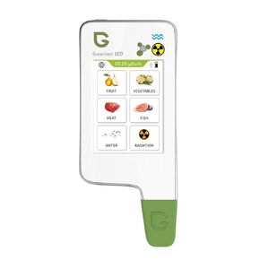 Greennovo شاشة قراءة فورية تعمل باللمس اللحوم والفواكه والخضروات اختبار نترات المياه عداد TDS PPM محلل ومجموعة عداد جيجر للأغذية (أبيض) in Kuwait