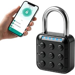 قفل رقمي ذكي مع رمز للخزانة، قفل بوابة خارجي، قفل كومبو متوافق مع تطبيق Tuya، قفل أمان بزر ضغط مقاوم للماء لتخزين سياج الصالة الرياضية in Kuwait