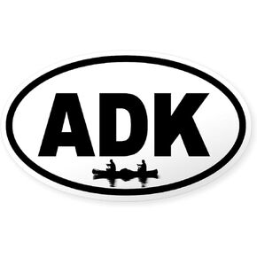 CafePress Adirondack ADK Canoe Oval Sticker Oval Bumper Sticker Car Decal in Kuwait