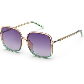 TOREGE Oversized Square Polarized Sunglasses for Women, UV400 Protection Frame Sun Glasses for Beach and Outdoor Activities in Saudi Arabia