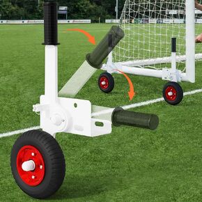 Heavy-Duty Goal Mover & Chicken Coop Mover Tool Set, 1300LBS Capacity Soccer Goal Dolly with Powerful Lever Mechanism, 8" Puncture-Proof Wheels for Turf & Grass, Easy Assembly, 2 Pack in Saudi Arabia