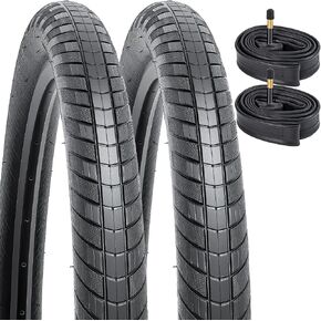 YUNSCM 2-PCS 29" Road Bike Tires 29 x 2.40/60-622 and 28"/29" Bike Tubes AV48mm Schrader Valve Compatible with 29x2.35 29x2.40 Bike Bicycle Tires and Tubes (Y-774) in Kuwait