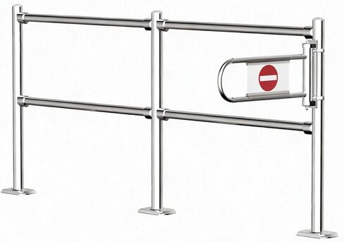 Heavy-Duty Automatic Closing Metal Safety Door - Durable Swing Gate for Supermarket Warehouse Entrance & Pedestrian Access - Secure, Easy to Install Industrial Barrier,Black-C in Kuwait