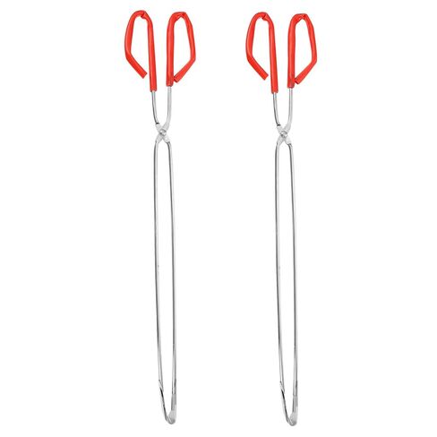 2pcs Stainless Steel Trash Grabber Tool with 60cm Non-Slip Handle, Long Garbage Picker Clamps for Indoor Outdoor Waste Collection and Grilling in Kuwait