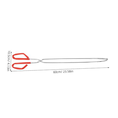 2pcs Stainless Steel Trash Grabber Tool with 60cm Non-Slip Handle, Long Garbage Picker Clamps for Indoor Outdoor Waste Collection and Grilling in Kuwait
