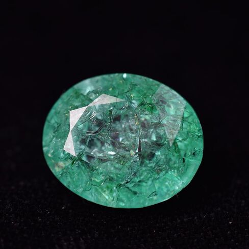15.80 Ct Natural Green Emerald Top Quality Oval Cut Certified Gemstone in Kuwait