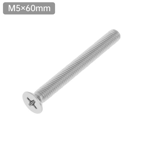 30 Pcs Extra Long Outlet Screws 304 Stainless Steel M5 x 60mm 70mm 80 mm Flat Head Phillips Cross Pan Head Machine Screws, UNC Full Thread Bolts in Kuwait