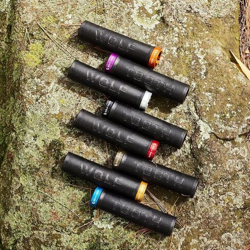 Wolf Tooth Echo Lock-On Black Grip with Raw Silver Collar, One Size in Kuwait