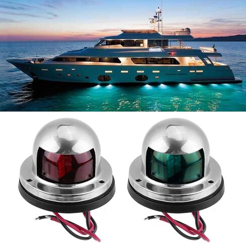 Stainless Steel Red Green LED Navigation Bulb Light for Marine Boat Yacht in Kuwait