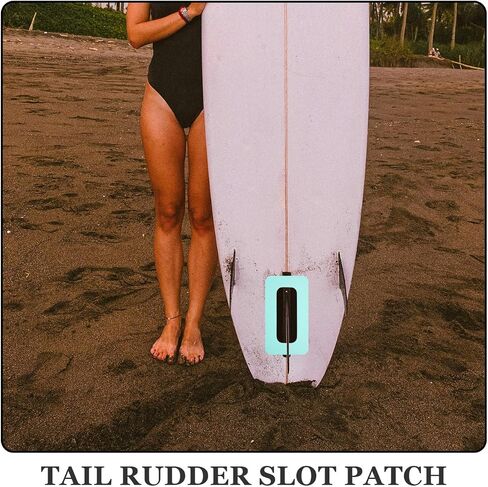 Milisten Surfboard Fin Slot Connector Patch 9 بوصة مجداف زعنفة مربع قاعدة إصلاح كيت المحمولة اتصال التصحيح لملحقات لوحة مجداف قوي ومقاوم للماء in Kuwait
