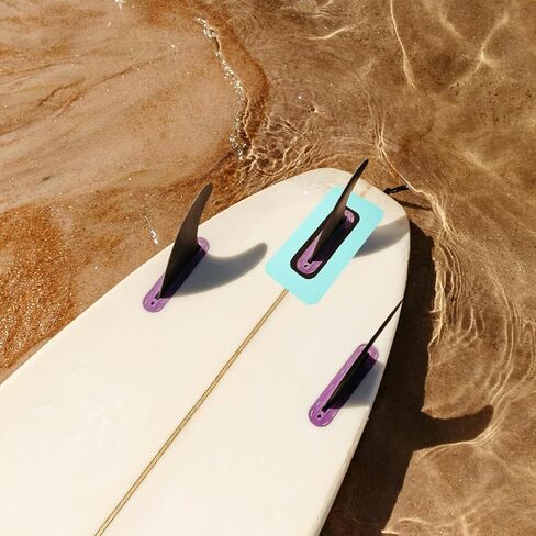 Milisten Surfboard Fin Slot Connector Patch 9 بوصة مجداف زعنفة مربع قاعدة إصلاح كيت المحمولة اتصال التصحيح لملحقات لوحة مجداف قوي ومقاوم للماء in Kuwait