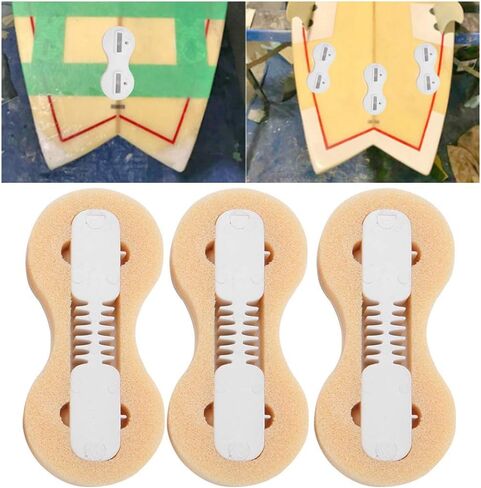 3 قطع FCS Fusion Fin Box Surfboard، 3 زعانف مجموعة مقابس مع مفتاح ومسامير، زعنفة FCS Fusion الاحترافية، لزعانف قاعدة FCS القياسية in Kuwait