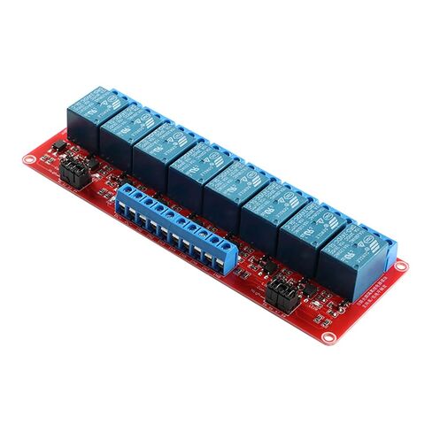 وحدة مرحل Optocoupler 8 قنوات 24 فولت 10A/250 فولت تيار متردد 2-5mA مشغل منخفض 0-8 فولت عالي 8.5-30 فولت متوافق مع عزل Arduino PLC 5kV in Kuwait