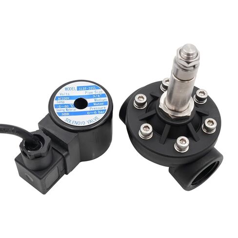 DN15 DN20 DN25 بلاستيك PA66 صمام الملف اللولبي تحت الماء مغلق أو مفتوح عادة AC220V DC24V درجة مقاومة للماء IP68 G أو خيط NPT (1، NPT-DC 24V- مفتوح عادة) in Kuwait
