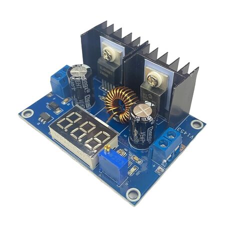 XL4016 DC-DC محول باك، 5 فولت/12 فولت/15 فولت/24 فولت قابل للتعديل، 4-38 فولت إلى 1.25-36 فولت 8 أمبير طاقة عالية مع شاشة عرض، وحدة تنحى للتشغيل الآلي/التشغيل الآلي in Kuwait