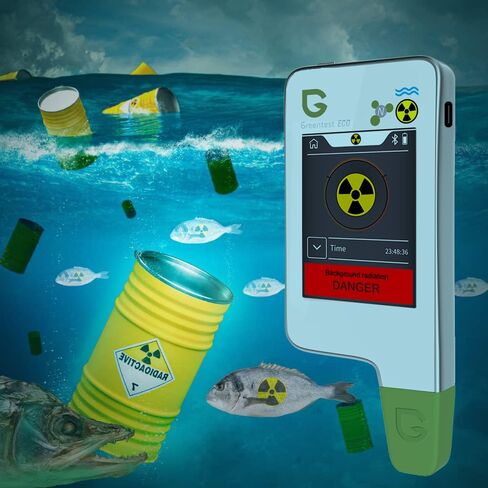 Greennovo شاشة قراءة فورية تعمل باللمس اللحوم والفواكه والخضروات اختبار نترات المياه عداد TDS PPM محلل ومجموعة عداد جيجر للأغذية (أبيض) in Kuwait