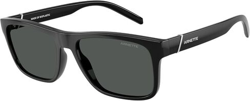 ARNETTE Man Sunglasses Matte Black Frame, Dark Green Lenses, 55MM in Kuwait