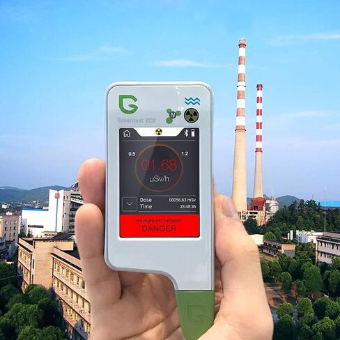 Greennovo شاشة قراءة فورية تعمل باللمس اللحوم والفواكه والخضروات اختبار نترات المياه عداد TDS PPM محلل ومجموعة عداد جيجر للأغذية (أبيض) in Kuwait